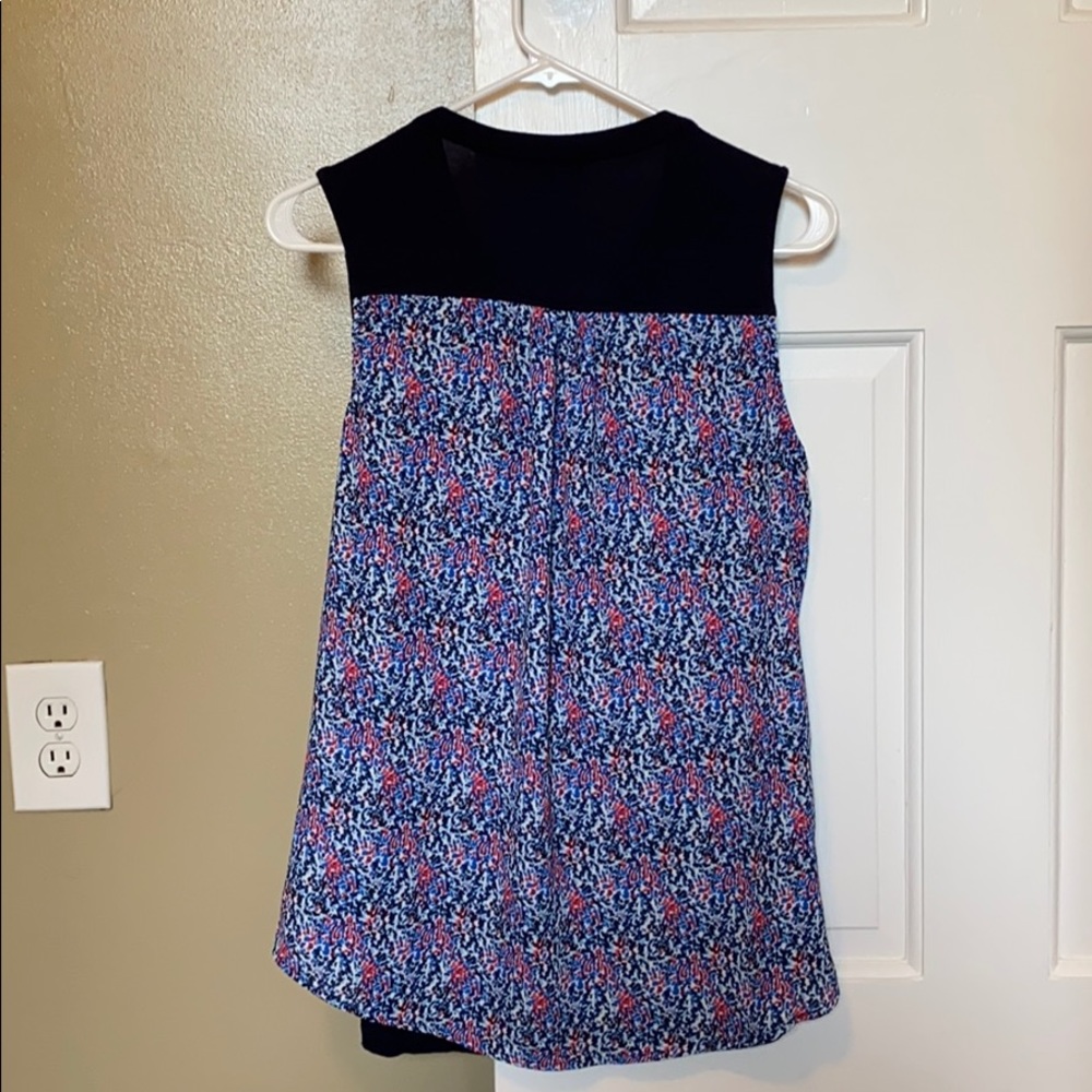 Stitch Fix Navy Blue and Designed Back Tank - Picture 5 of 5
